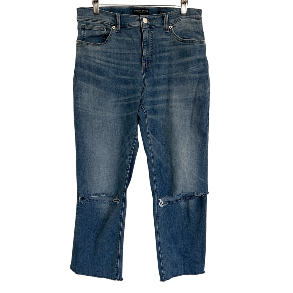 Lucky Brand Mid Rise Ava Crop Mini Boot Jeans Women’s Size 14